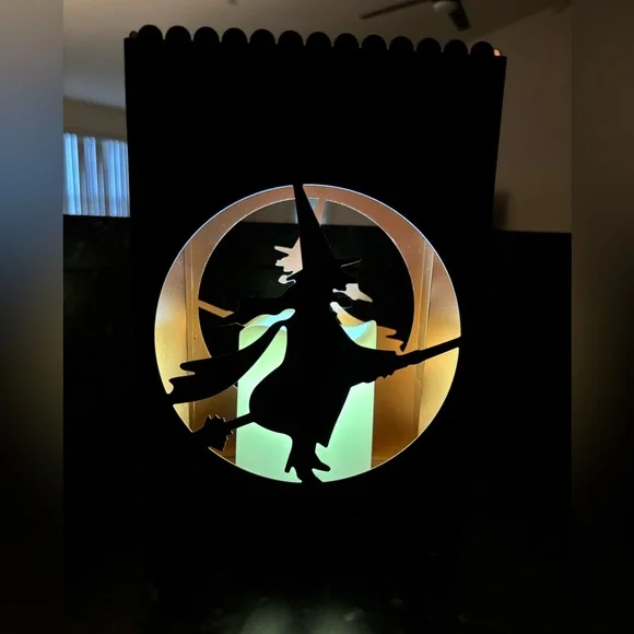 Halloween Witch Silhouette Candle Holder - Picture 3 of 7